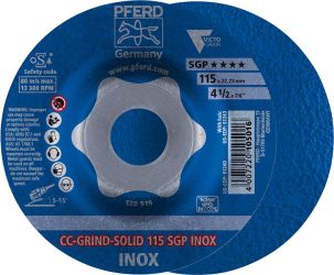 Pferd Kotúč brúsny CC-GRIND Solid SGP INOX 115mm 81670115
