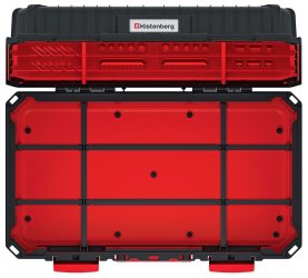 Kufor na náradie s priehradkami vo veku HEAVY čierny 445x360x216mm