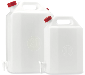 Kanister potravinársky 20 litrov s výpustným ventilom ( bandaska )