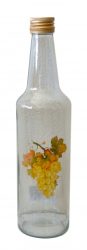 Fľaša sklenená so zátkou 0