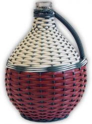 Demižón opletený 10L s korkovou zátkou