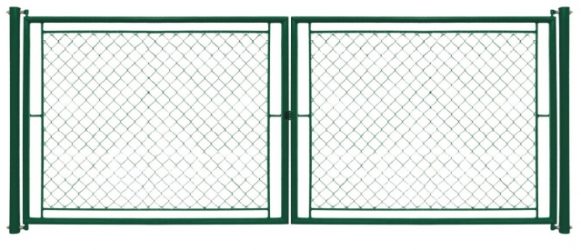 Brána dvojkrídlová IDEAL Zn+PVC