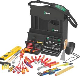 Sortiment nástrojov E1 pre elektrikárov 73-dielny v textilnom boxe Wera