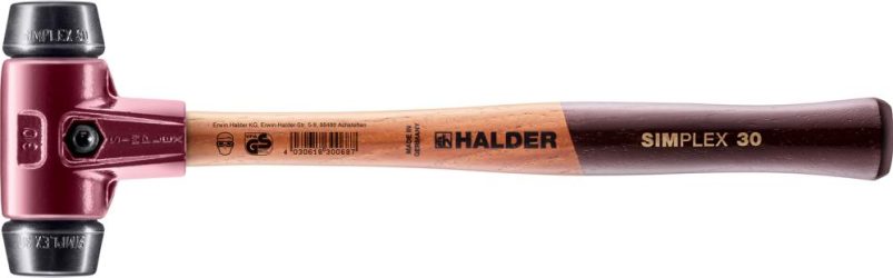 Mäkké kladivo SIMPLEX Guma 30 mm HALDER