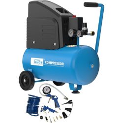 Kompresor bezolejový + sada pneumatického náradia 220/08/24