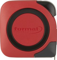 Vreckové meracie pásmo 5 m x 16 mm biela FORMAT