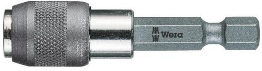 Rýchlovýmenný držiak bitov 1/4" pre bity 1/4" magnet 52 mm Wera