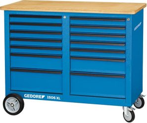 Dielenský stôl na kolieskach 1506XL 2511 1250x550x985 mm Gedore