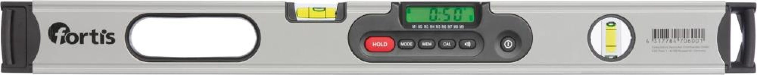 Digitálna vodováha 60 cm FORTIS