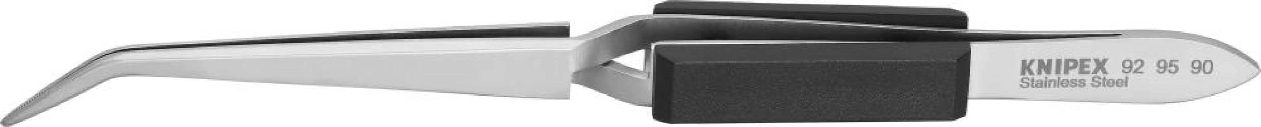 Krížová pinzeta špicatá zahnutá poniklovaná 160 mm KNIPEX
