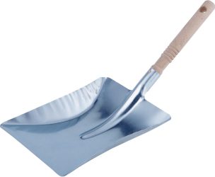 Lopatka na zametanie s drevenou rukoväťou kovová pozinkovaná