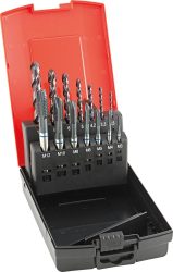 Sada strojných závitníkov na priech. otv. M3-12 typ INOX vrát. vrtáka na jadrové otv. FORMAT GT