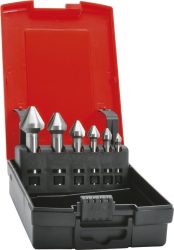 Sada kužeľových záhlbníkov DIN334 HSS tvar C 60° 6