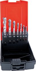 Sada strojných závitníkov DIN376 HSSE typ W tvar C M3-12 FORMAT