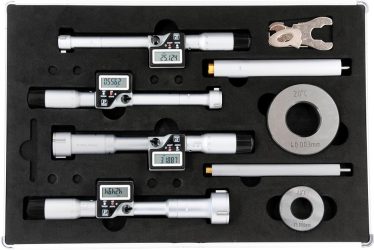 Sada trojbodových digitálnych vnútorných mikrometrov 20 – 50 mm FORMAT