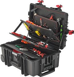 Sortiment náradia pre elektrikárov 208-dielny v ochrannom kufri FORMAT