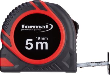 Vreckové meracie pásmo 5mx19 mm biele FORMAT