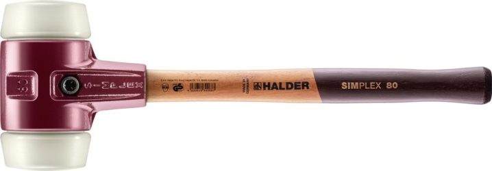 Mäkké kladivo SIMPLEX Nylon 80 mm HALDER