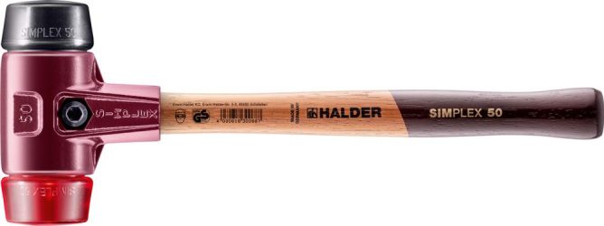Mäkké kladivo SIMPLEX Guma/plast 50 mm HALDER