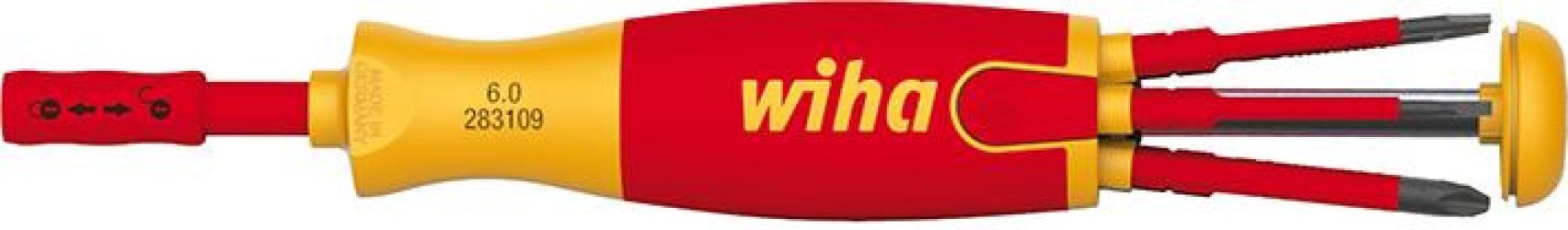 Držiak bitov so zásobníkom LiftUp VDE drážka/PZ/XENO 6-dielna Wiha