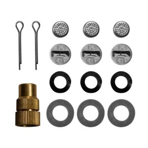 strielacia pištoľ s manometrom